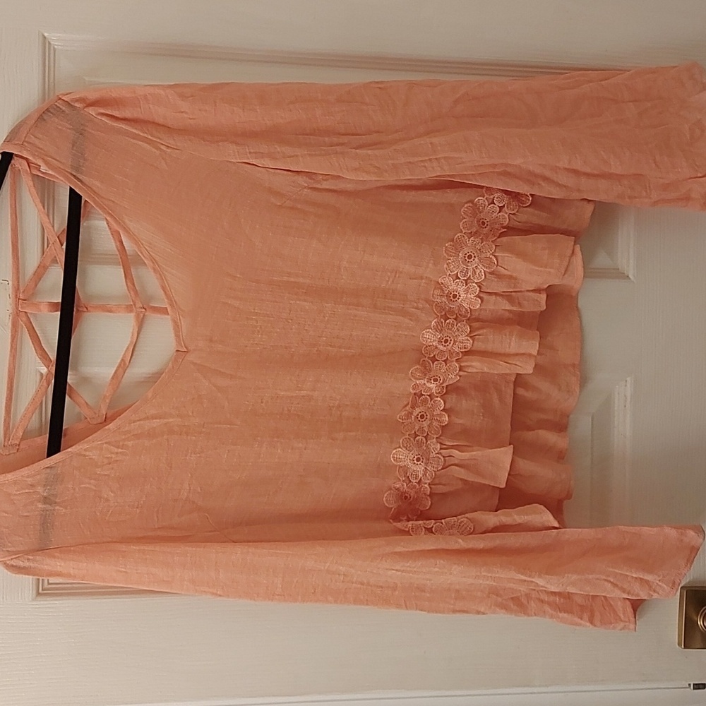 Orange blouse